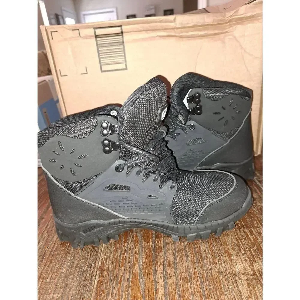 New W9/M7.5 Suadex Armour Indestructible Steel Toe Black Work Boots